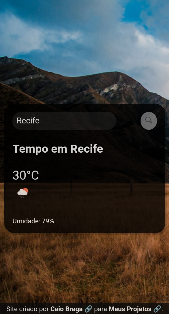 Projeto Previsão do Tempo